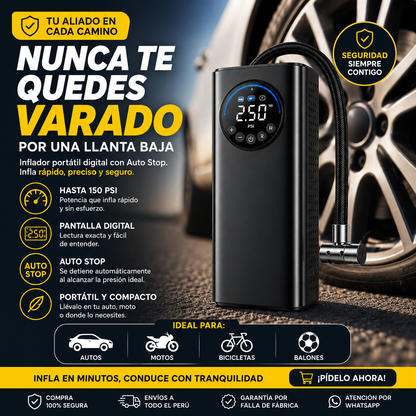 🚗 Nunca Vuelvas A Quedarte Varado Por Una Llanta Baja